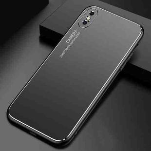 Cool Frosted Metal TPU Shockproof Case For iPhone XS Max(Black)