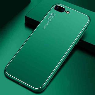 Cool Frosted Metal TPU Shockproof Case For iPhone 8 Plus / 7 Plus(Green)
