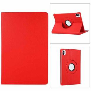 For Xiaomi Pad 5 Pro / Pad 5  360 Degree Rotation Litchi Texture Flip Leather Case with Holder(Red)