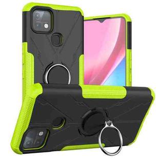 For Infinix Hot 10i Armor Bear Shockproof PC + TPU Protective Case with Ring Holder(Green)