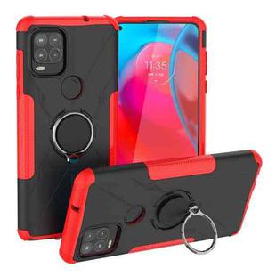 For Motorola Moto G Stylus 5G Armor Bear Shockproof PC + TPU Protective Case with Ring Holder(Red)