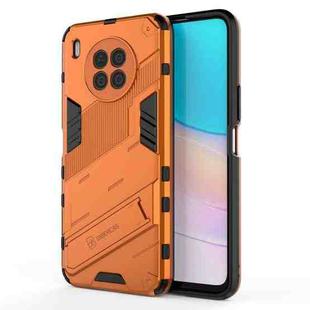 For Huawei nova 8i Foreign Version Punk Armor 2 in 1 PC + TPU Shockproof Case with Invisible Holder(Orange)