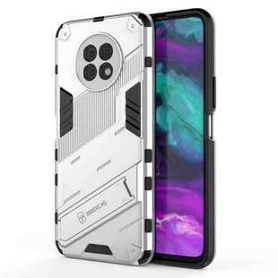For Honor X20 Punk Armor 2 in 1 PC + TPU Shockproof Case with Invisible Holder(White)