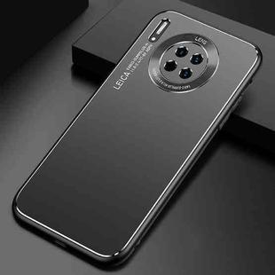 For Huawei Mate 30 Pro Cool Frosted Metal TPU Shockproof Case(Black)