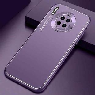For Huawei Mate 30 Pro Cool Frosted Metal TPU Shockproof Case(Purple)