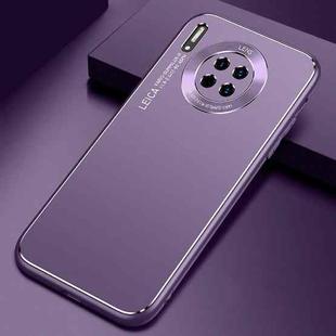 For Huawei Mate 30 Cool Frosted Metal TPU Shockproof Case(Purple)