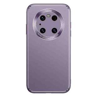 For Huawei Mate 40 Pro Cool Frosted Metal TPU Shockproof Case(Purple)