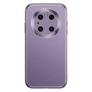 For Huawei Mate 40 Cool Frosted Metal TPU Shockproof Case(Purple)