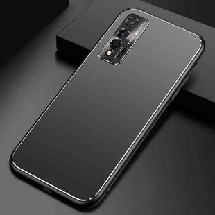 For Huawei nova 6 Cool Frosted Metal TPU Shockproof Case(Black)