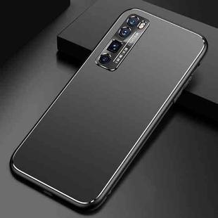 For Huawei nova 7 Pro Cool Frosted Metal TPU Shockproof Case(Black)