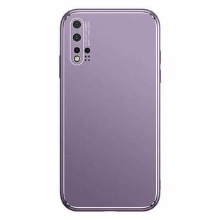 For Huawei nova 5 Cool Frosted Metal TPU Shockproof Case(Purple)