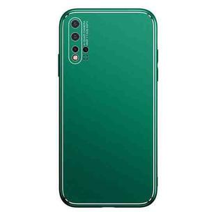 For Huawei nova 5 Pro Cool Frosted Metal TPU Shockproof Case(Green)