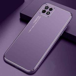 For Huawei Enjoy 20 Cool Frosted Metal TPU Shockproof Case(Purple)