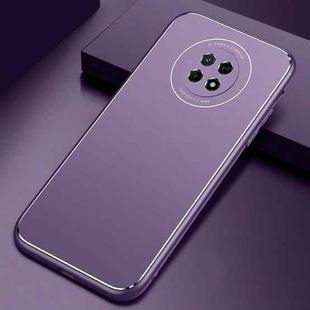 For Huawei Enjoy 20 Plus Cool Frosted Metal TPU Shockproof Case(Purple)