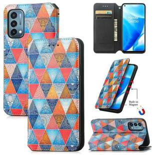 For OnePlus Nord N200 5G Colorful Magnetic Horizontal Flip PU Leather Case with Holder & Card Slot & Wallet(Rhombus Mandala)
