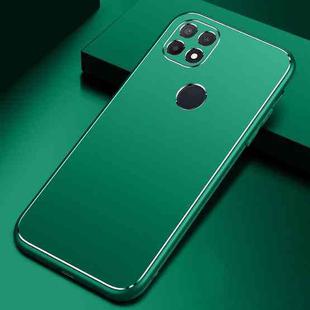 For OPPO A35 / A15 Cool Frosted Metal TPU Shockproof Case(Green)