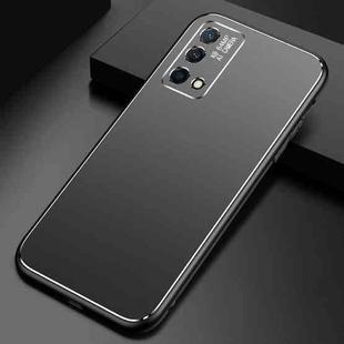 For OPPO K9 Cool Frosted Metal TPU Shockproof Case(Black)