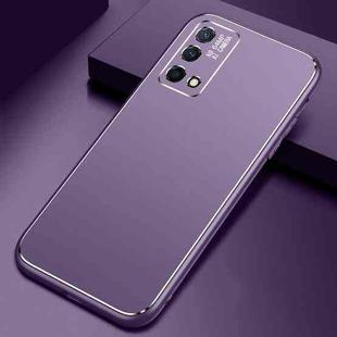 For OPPO K9 Cool Frosted Metal TPU Shockproof Case(Purple)