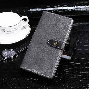 For Motorola Edge 20 Pro idewei Crocodile Texture Horizontal Flip Leather Case with Holder & Card Slots & Wallet(Grey)