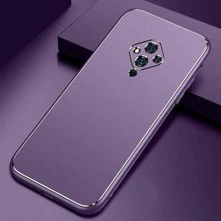 For vivo S5 Cool Frosted Metal TPU Shockproof Case(Purple)