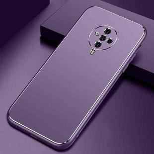 For vivo S6 5G Cool Frosted Metal TPU Shockproof Case(Purple)