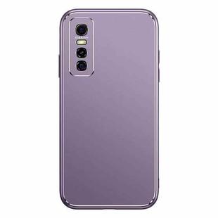 For vivo S7e / Y73s Cool Frosted Metal TPU Shockproof Case(Purple)