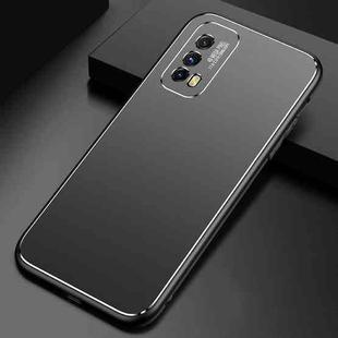 For vivo iQOO Z1x Cool Frosted Metal TPU Shockproof Case(Black)