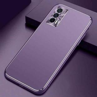 For vivo iQOO Neo5 Cool Frosted Metal TPU Shockproof Case(Purple)