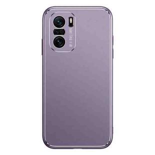 For Xiaomi Redmi K40 Pro / K40 Cool Frosted Metal TPU Shockproof Case(Purple)