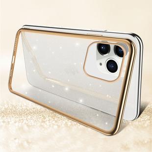 For iPhone 11 Pro SULADA Drop-proof TPU+ Plating Powder Protective Case(Gold)