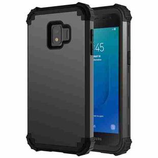 For Samsung Galaxy J2 Core 3 in 1 Shockproof PC + Silicone Protective Case(Black)