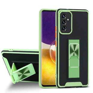 For Samsung Galaxy A82 5G Dual-color Skin Feel TPU + PC Magnetic Shockproof Case with Invisible Holder(Green)