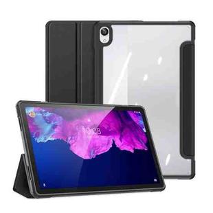 For Lenovo Pad Plus 11 inch / Tab P11 11 inch DUX DUCIS TOBY Seires TPU + PC + PU Leather Case with Holder & Sleep / Wake-up Function(Black)