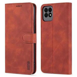 AZNS Skin Feel Calf Texture Horizontal Flip Leather Case with Card Slots & Holder & Wallet For Huawei Maimang 10 SE(Brown)