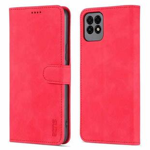 AZNS Skin Feel Calf Texture Horizontal Flip Leather Case with Card Slots & Holder & Wallet For Huawei Maimang 10 SE(Red)