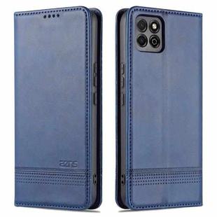 AZNS Magnetic Calf Texture Horizontal Flip Leather Case with Card Slots & Holder & Wallet For Honor Play 20(Dark Blue)