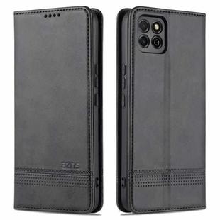 AZNS Magnetic Calf Texture Horizontal Flip Leather Case with Card Slots & Holder & Wallet For Honor Play 20(Black)