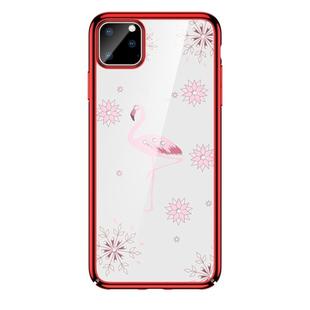 For iPhone 11 Pro SULADA 3D Laser Engraving PC Plating Diamond Protective Case(Red)