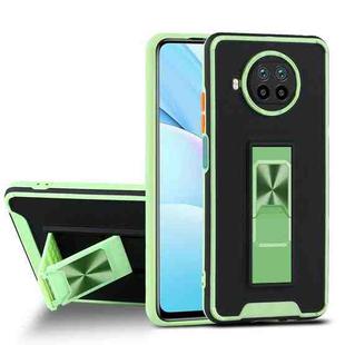 For Xiaomi Mi 10T Lite 5G Dual-color Skin Feel TPU + PC Magnetic Shockproof Case with Invisible Holder(Green)