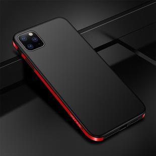 For iPhone 11 Pro Max SULADA Shockproof Aviation Aluminum Metal frame + TPU + Frosted Protective Case(Red)