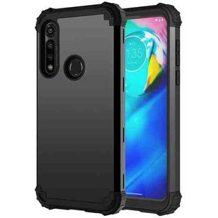 For Motorola Moto G Power 3 in 1 Shockproof PC + Silicone Protective Case(Black)
