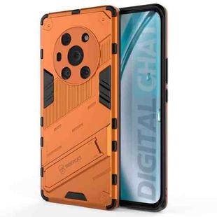 For Honor Magic3 Punk Armor 2 in 1 PC + TPU Shockproof Case with Invisible Holder(Orange)