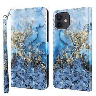 For iPhone 13 mini 3D Painting Pattern Horizontal Flip TPU + PU Leather Case with Holder & Card Slots & Wallet (Milky Way)