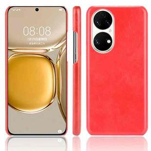 For Huawei P50 Shockproof Litchi Texture PC + PU Case(Red)