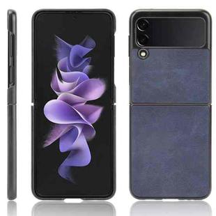 For Samsung Galaxy Z Flip3 5G Shockproof Sheep Skin PC + PU + TPU Case(Blue)
