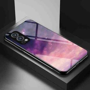 For OnePlus Nord 2 5G Starry Sky Painted Tempered Glass TPU Shockproof Protective Case(Dream Sky)