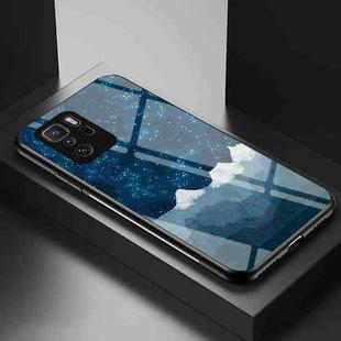 For Xiaomi Poco X3 GT Starry Sky Painted Tempered Glass TPU Shockproof Protective Case(Star Chess Rob)