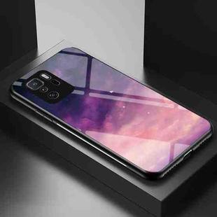 For Xiaomi Poco X3 GT Starry Sky Painted Tempered Glass TPU Shockproof Protective Case(Dream Sky)