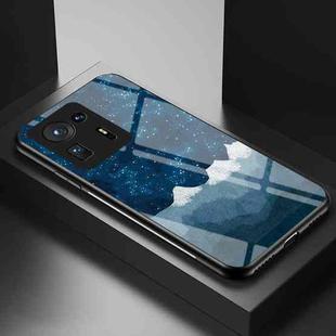 For Xiaomi Mi Mix 4 Starry Sky Painted Tempered Glass TPU Shockproof Protective Case(Star Chess Rob)