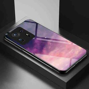 For Xiaomi Mi Mix 4 Starry Sky Painted Tempered Glass TPU Shockproof Protective Case(Dream Sky)